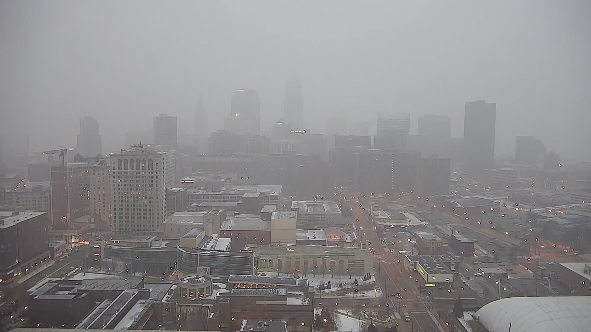 WATCH | Check out our all-day Cleveland weather time-lapse from the Channel 3 CSU Skycam for Wednesday. Some snow...and lots of heavy cloud cover on Wednesday (2/10/19) #3weather