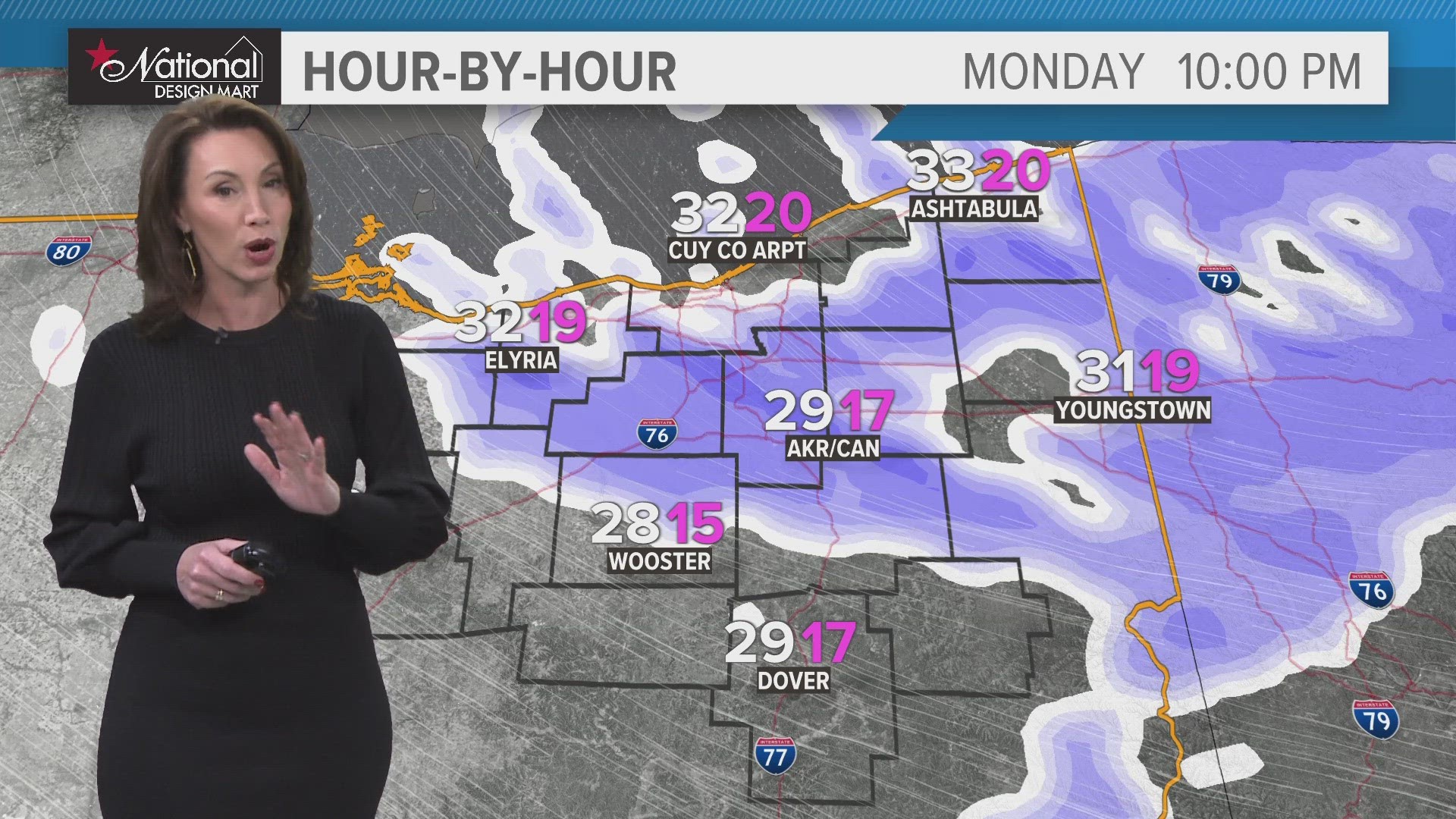 Betsy Kling has real-time weather and traffic updates as accumulating snow impacts Northeast Ohio.