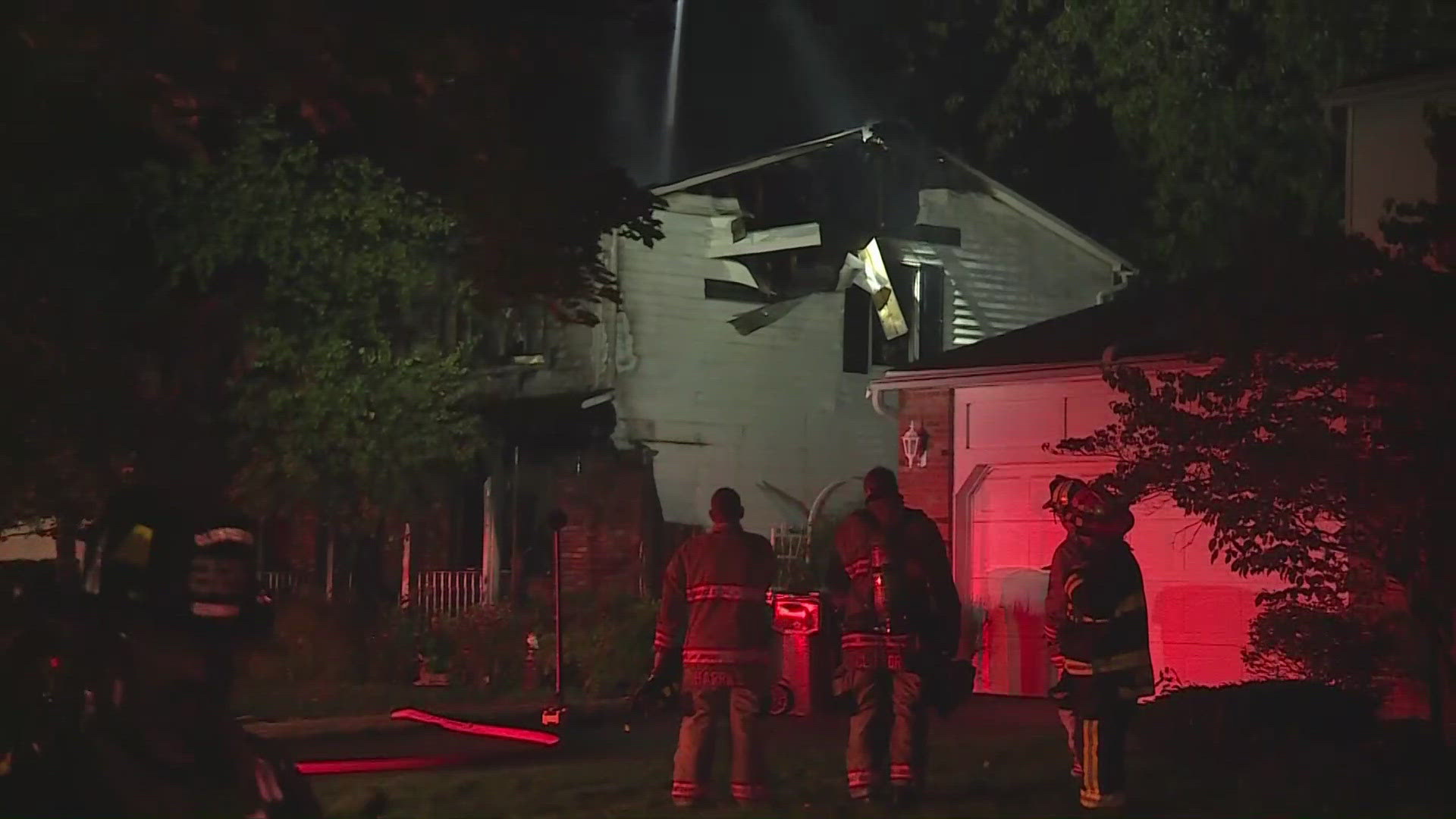 Crews battle house fire on Tennyson Lane in North Olmsted | wkyc.com