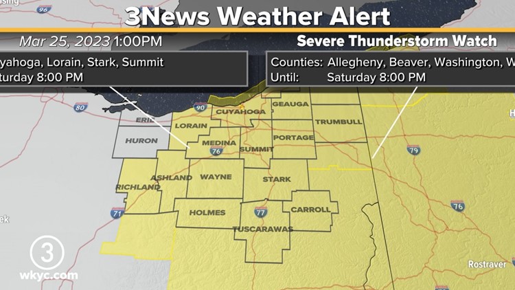 High wind warning in effect for much of Northeast Ohio: See which counties are impacted