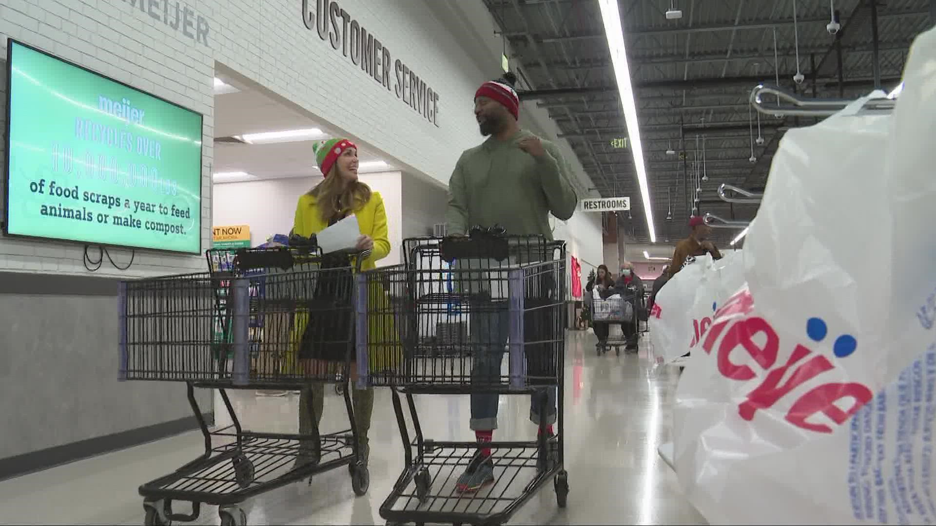 Shopping spree for families in need