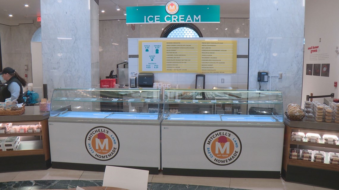 Heinen’s opens brand new Mitchell’s Ice Cream shop at Downtown Cleveland location