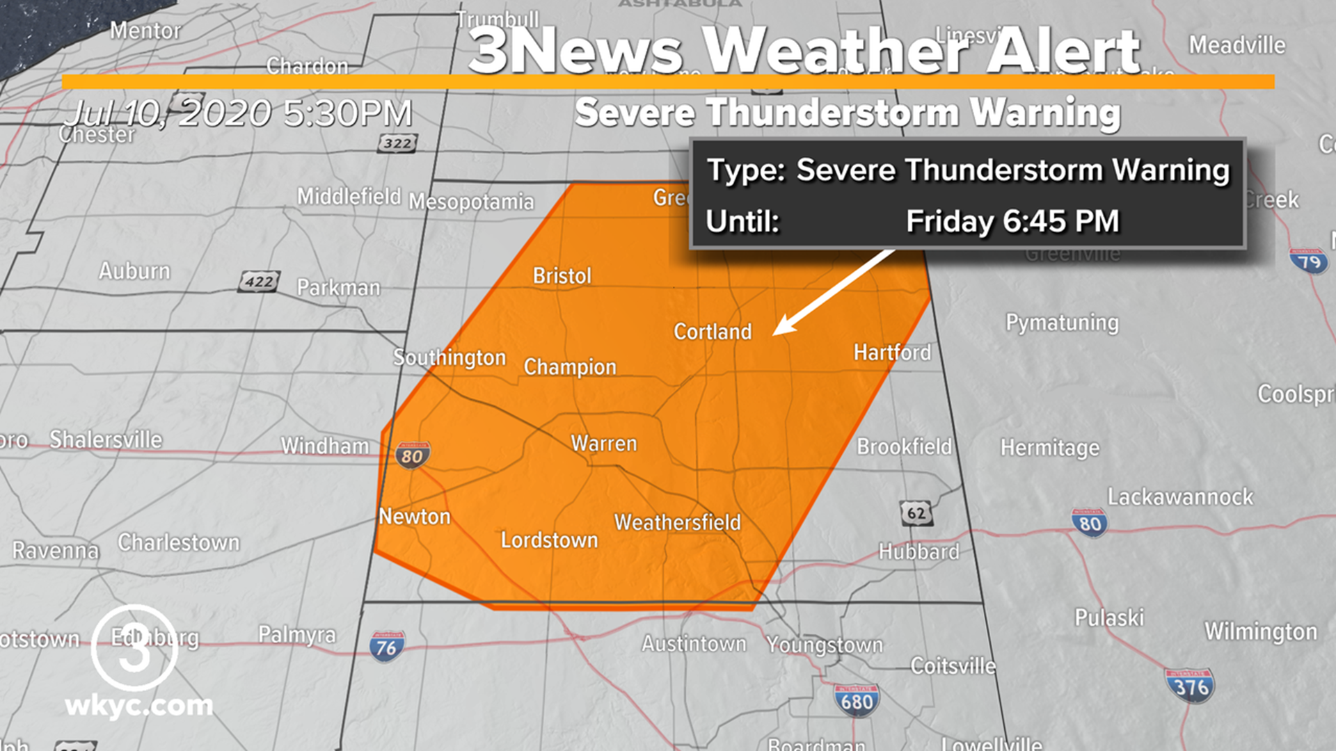 Severe thunderstorm warnings issued across Northeast Ohio | wkyc.com
