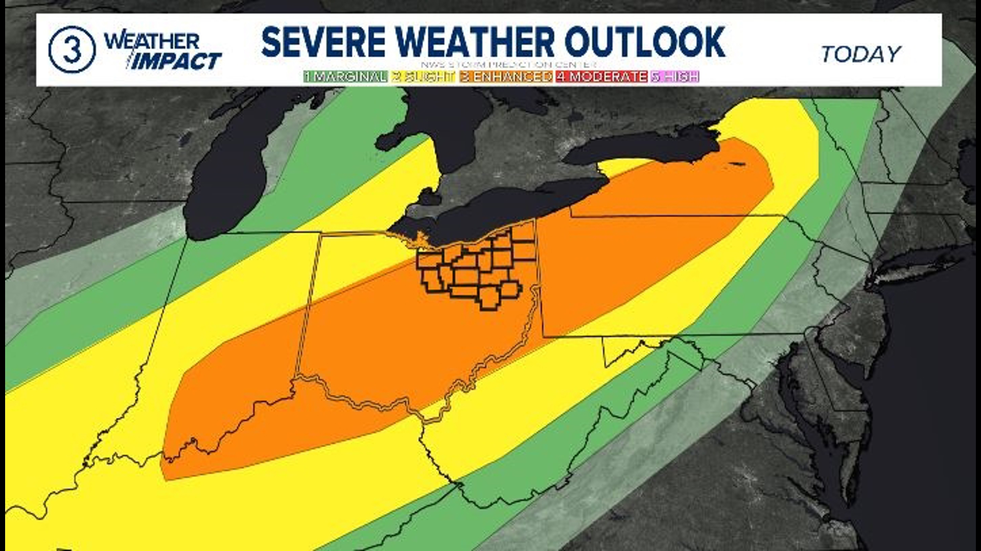 Weather Impact Alert in Northeast Ohio: Strong to severe storms ...