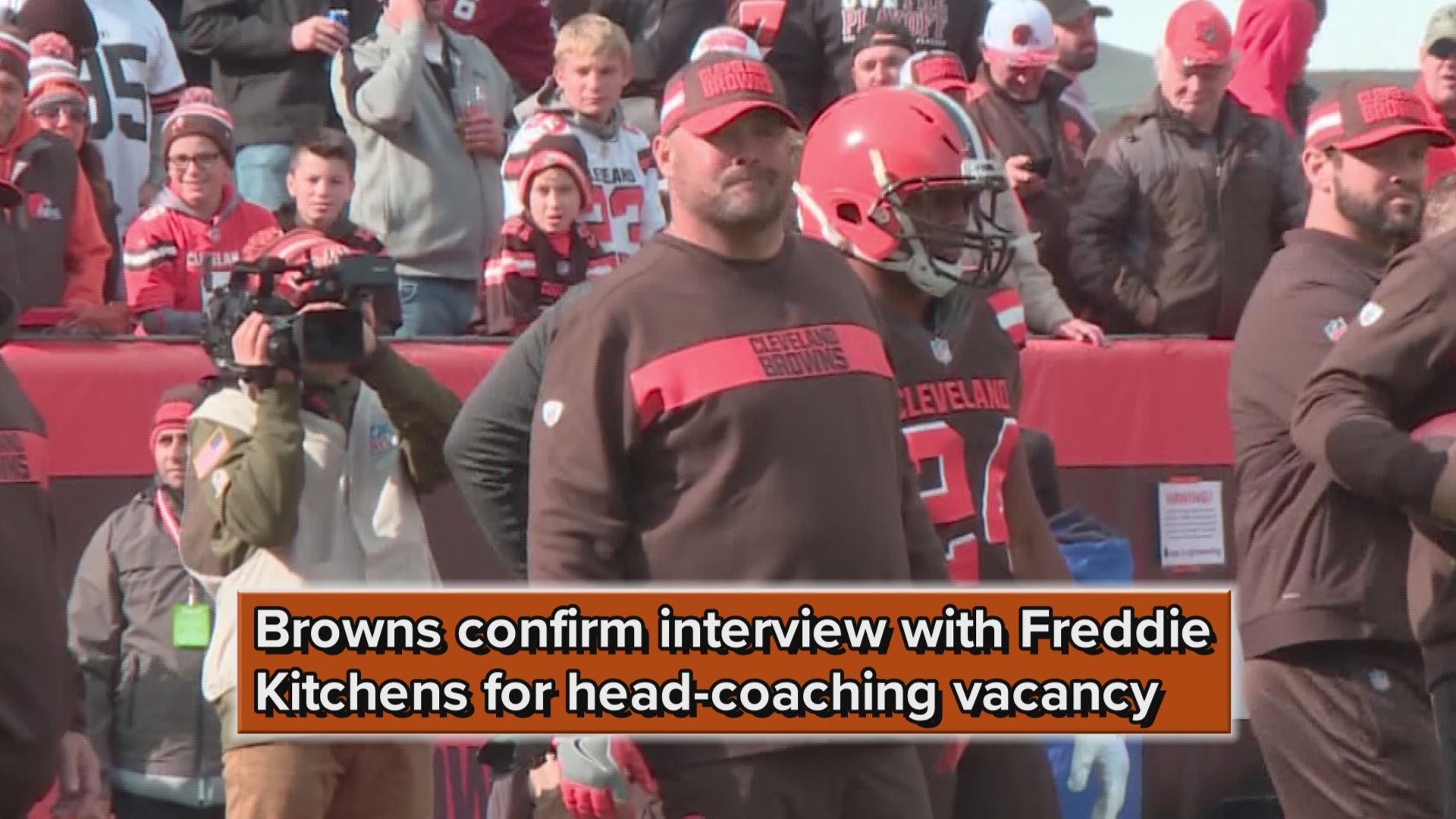 The Cleveland Browns have confirmed they have completed an interview with interim play-caller Freddie Kitchens for their head-coaching vacancy.
