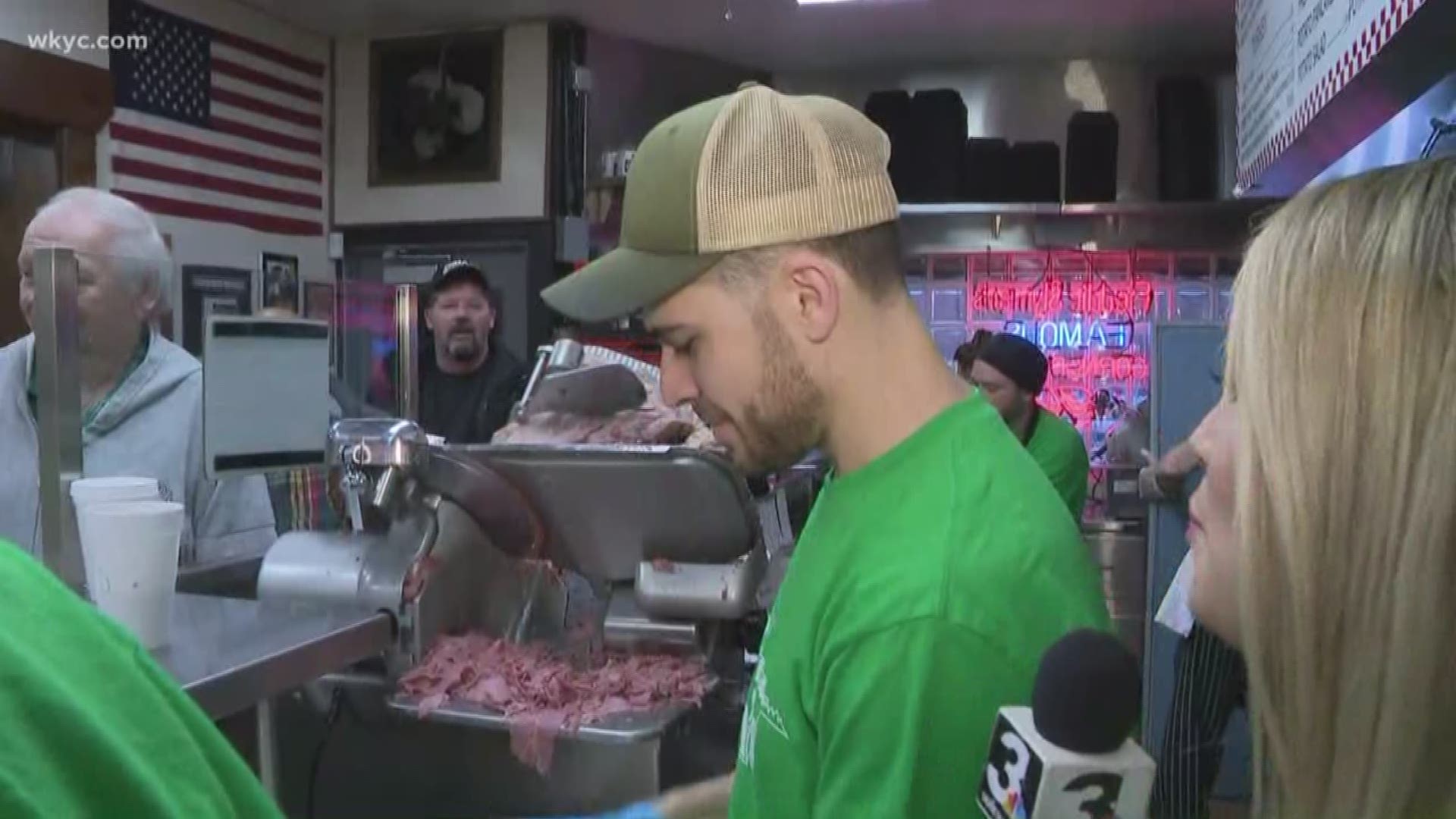 Slyman's is selling pounds of corned beef this St.Patrick's Day