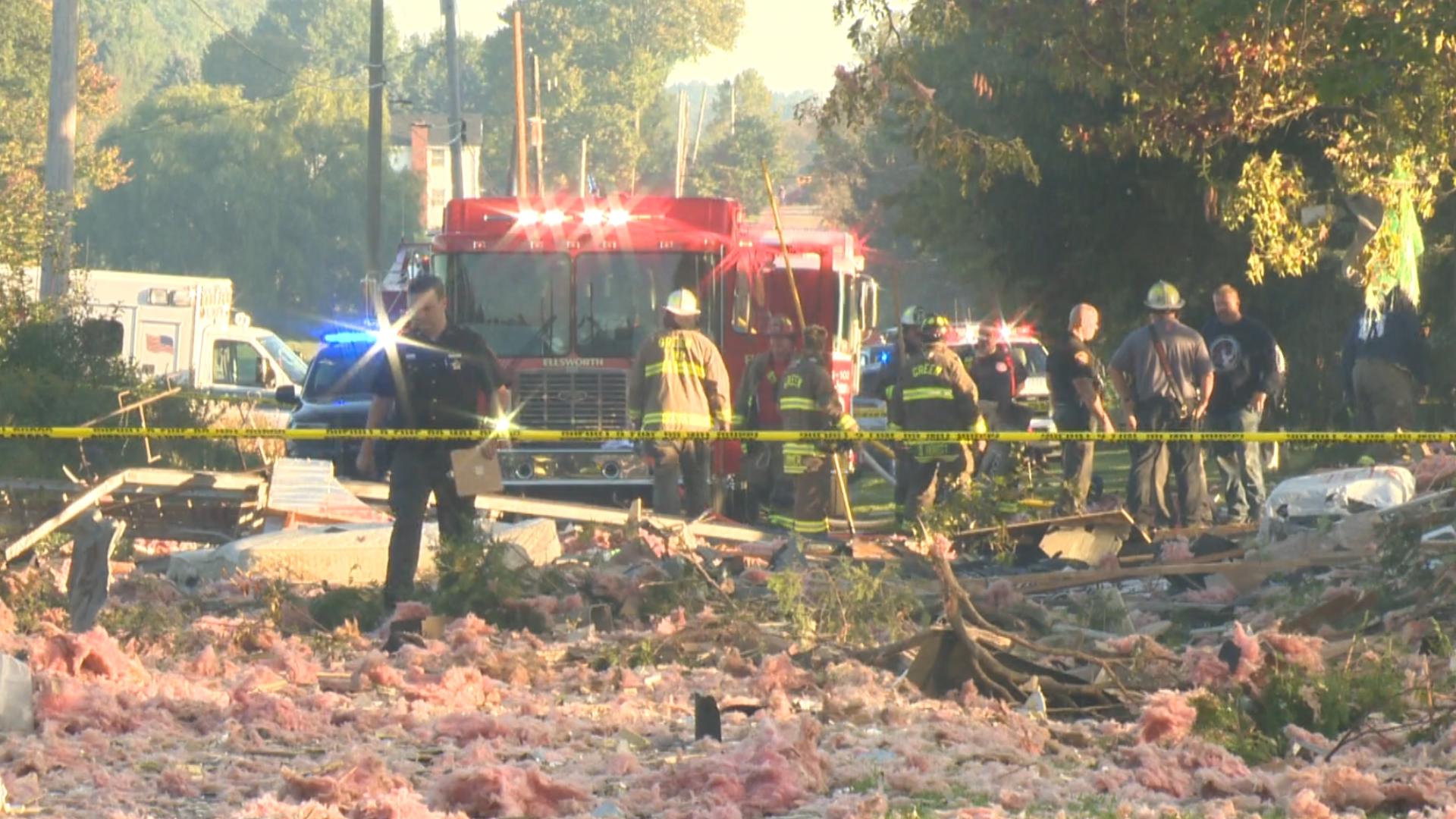 The explosion took place on Huxley Road in Ellsworth, the township's fire department said.