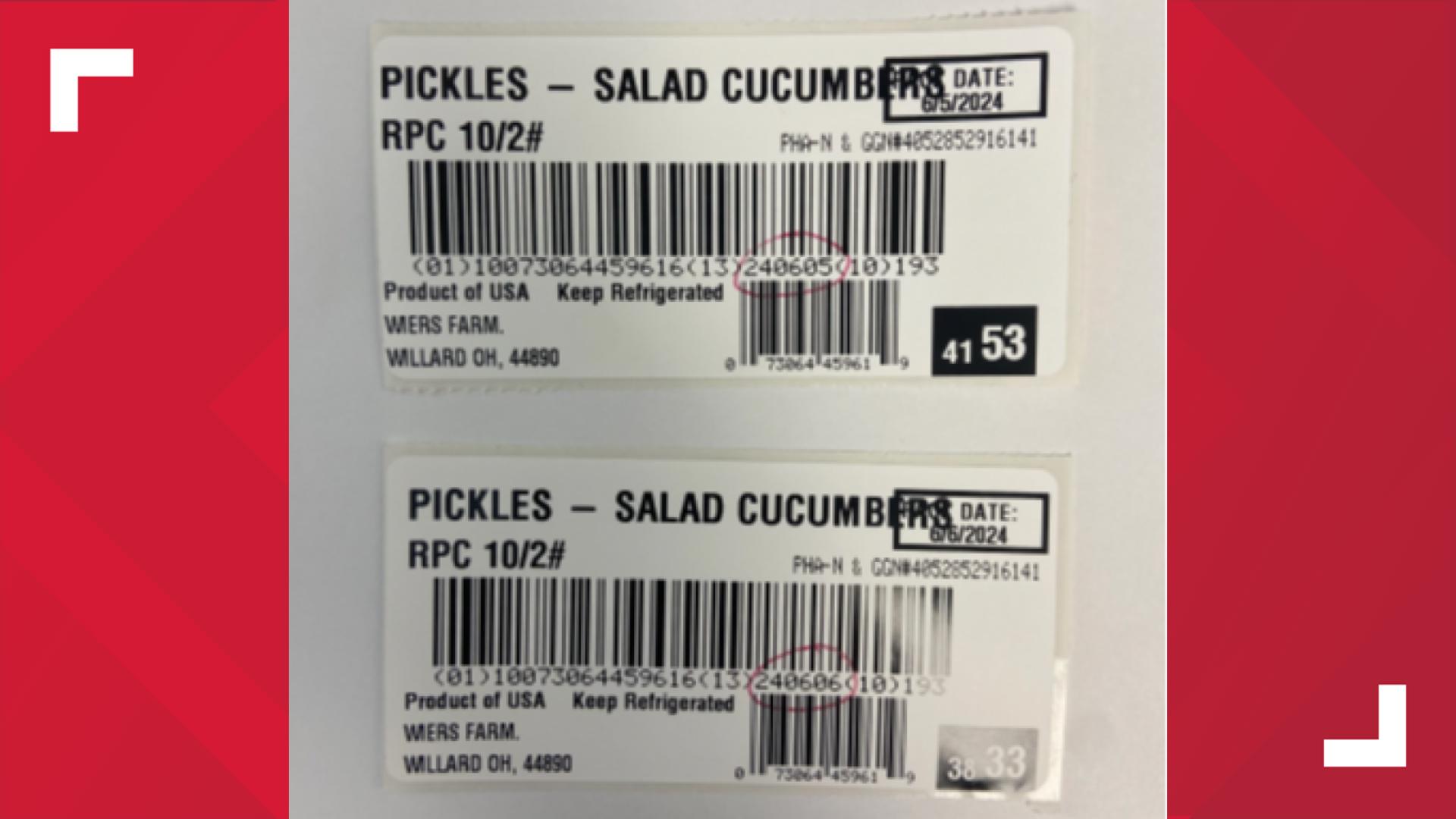 Cucumber recall for products sold at Walmart stores in Ohio | wkyc.com