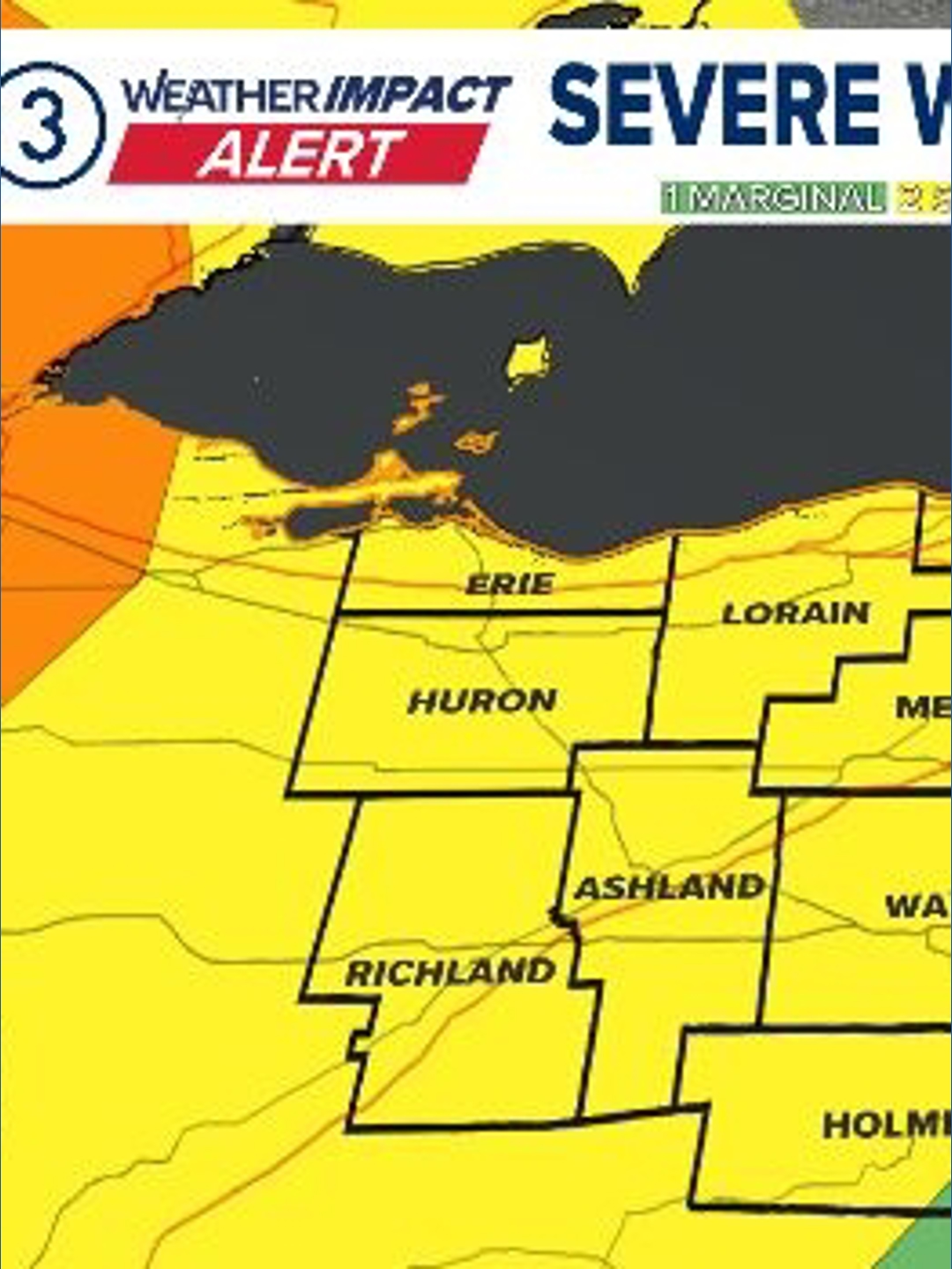 Tracking severe weather in Northeast Ohio: Weather Impact Alert for ...