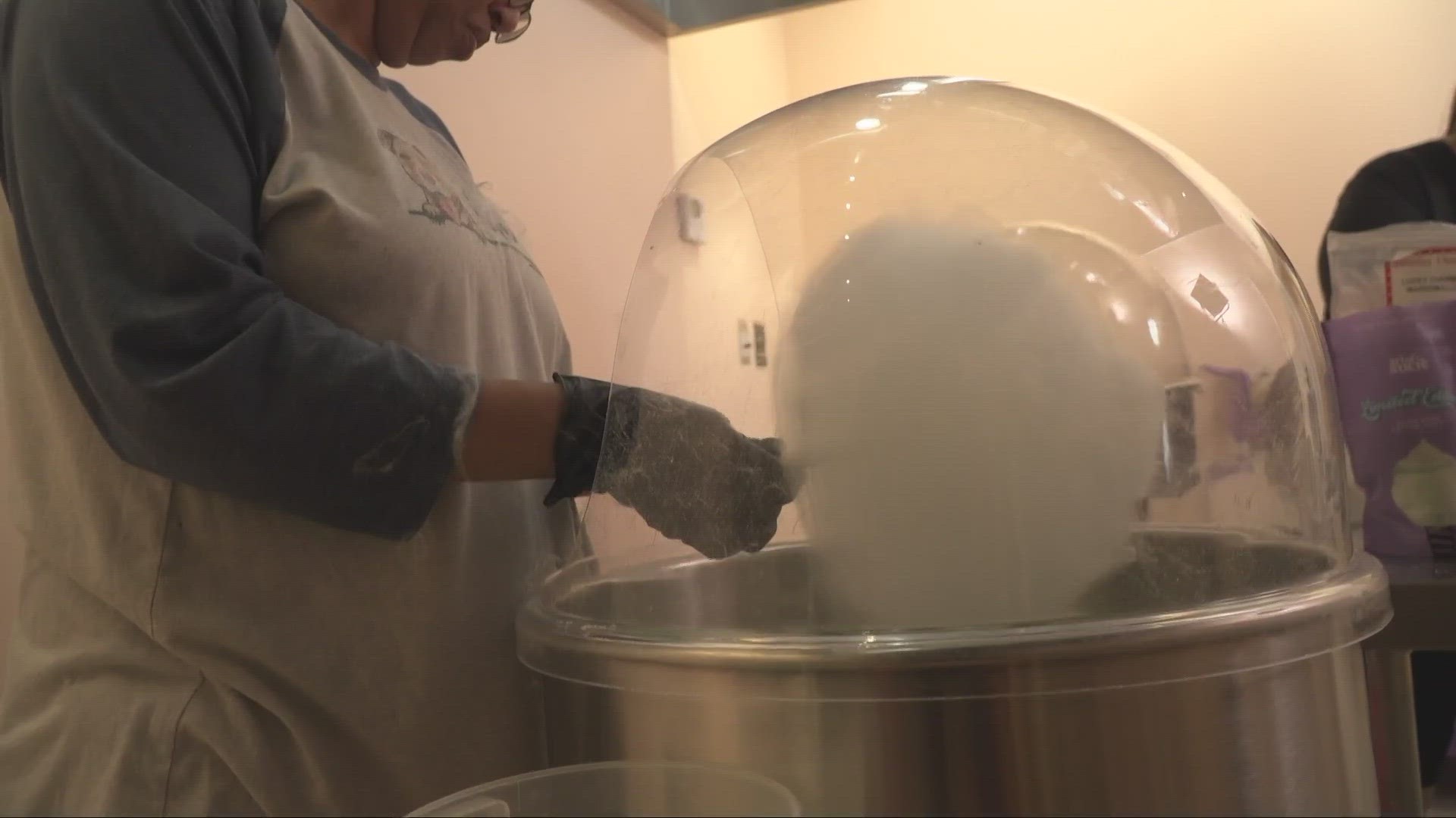The Fairlawn-headquartered business offers flavored cotton candy and edible glitter 
bombs.