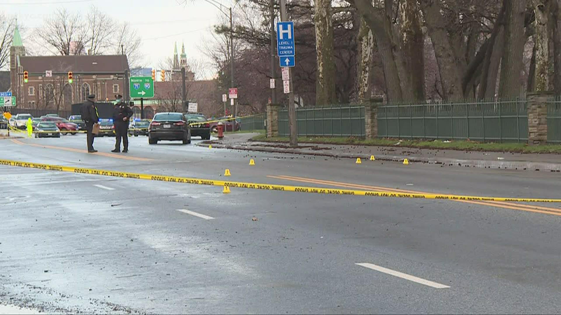 An off-duty Cleveland police officer fatally shot a 24-year-old man this afternoon near west 25th and pearl.The officer wasn't hurt.