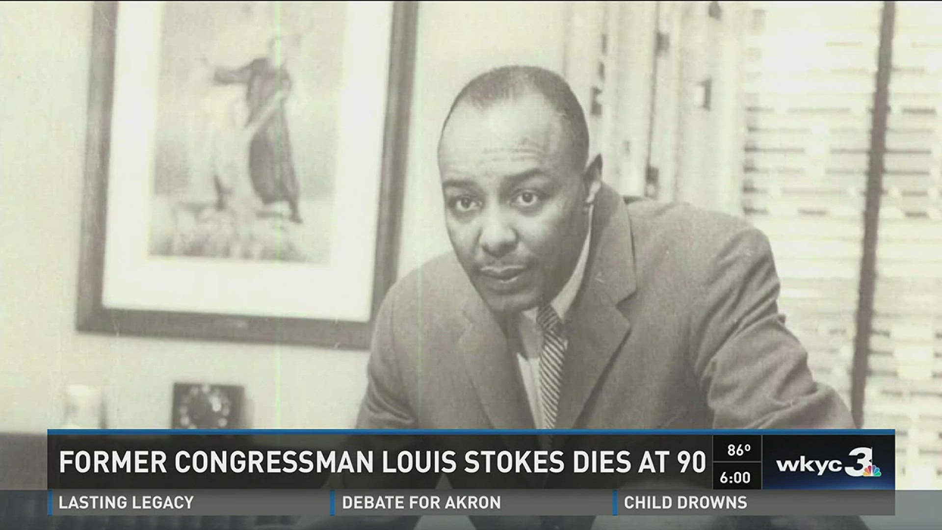 Former Congressman Louis Stokes has died