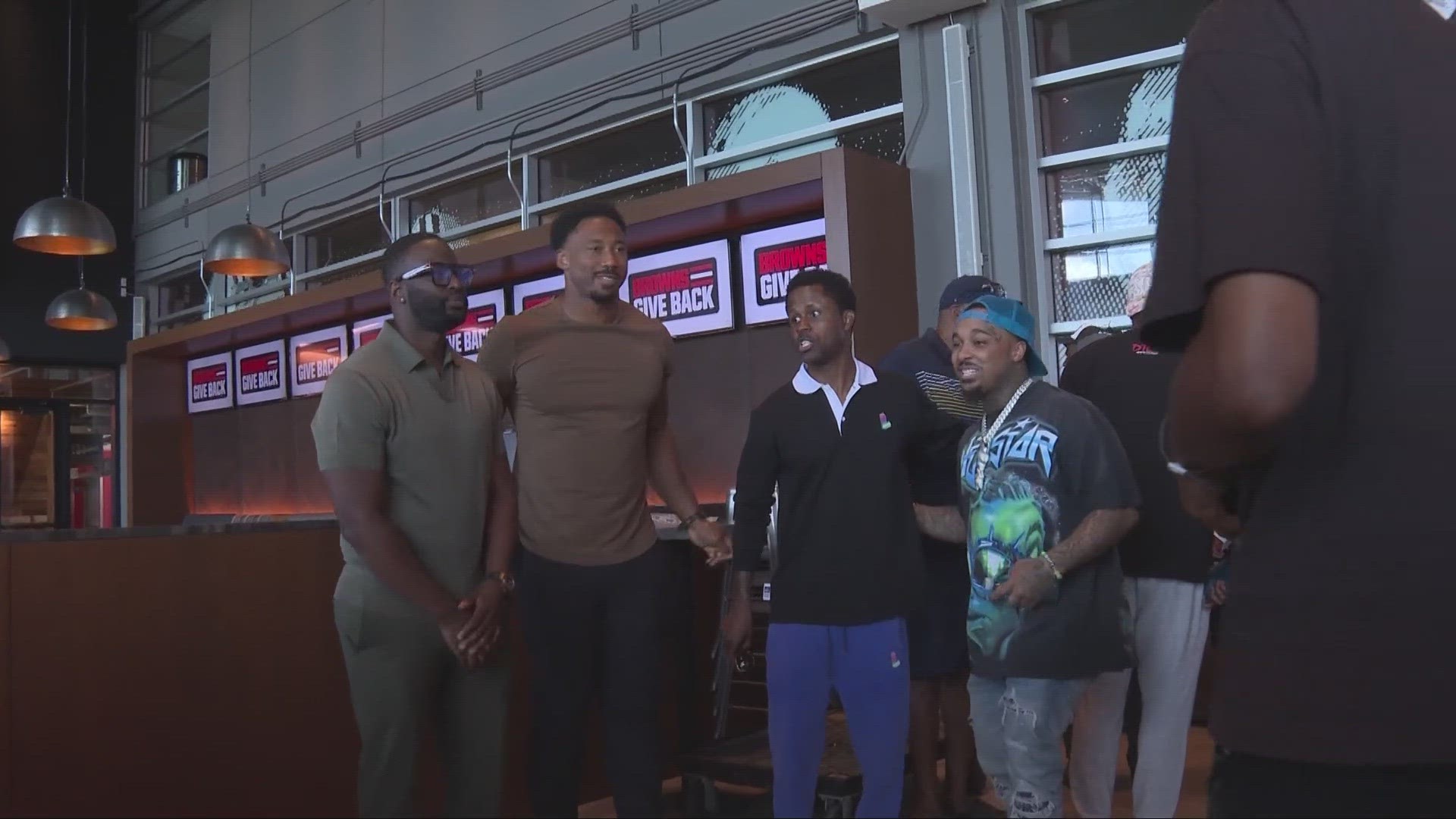 Cleveland Browns defensive lineman Myles Garrett hosted a back-to-school event at Cleveland Browns Stadium  Lindsay Buckingham has more.