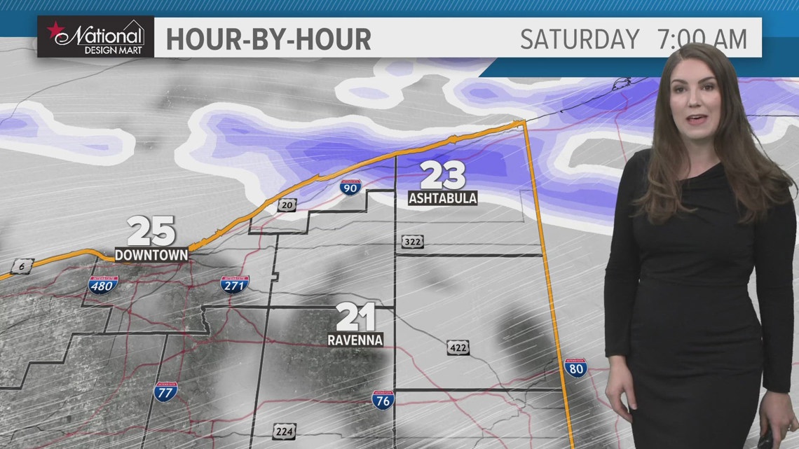 Cleveland area Weather Impact forecast: Lake-effect snow continues ...