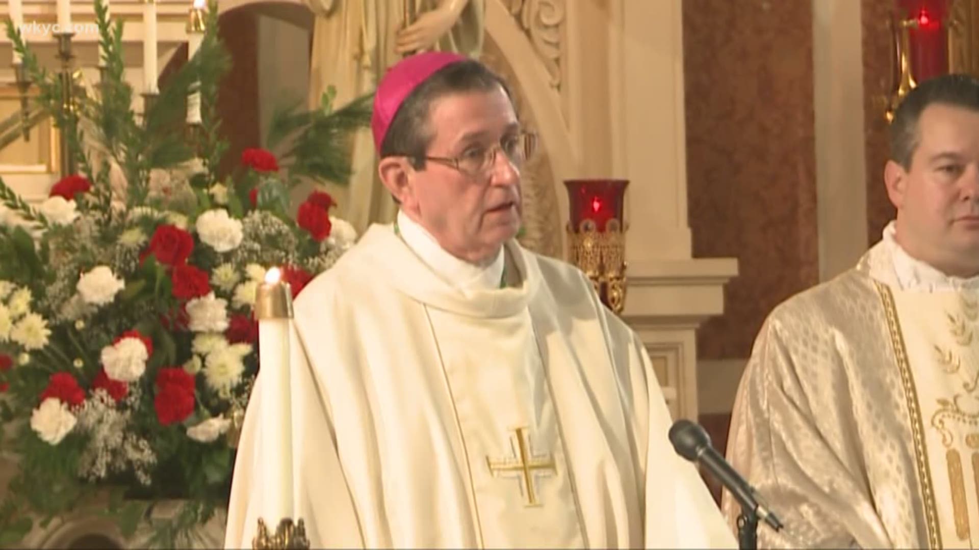 Catholics from around the country were at the Cathedral of St. John the Evangelist Tuesday to lay Bishop Richard Lennon to rest. Lennon died on October 29th.