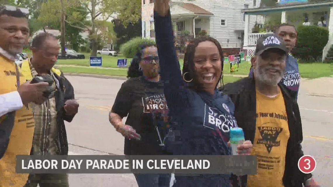 Congresswoman Shontel Brown as Grand Marshal in 2022 Cleveland Labor