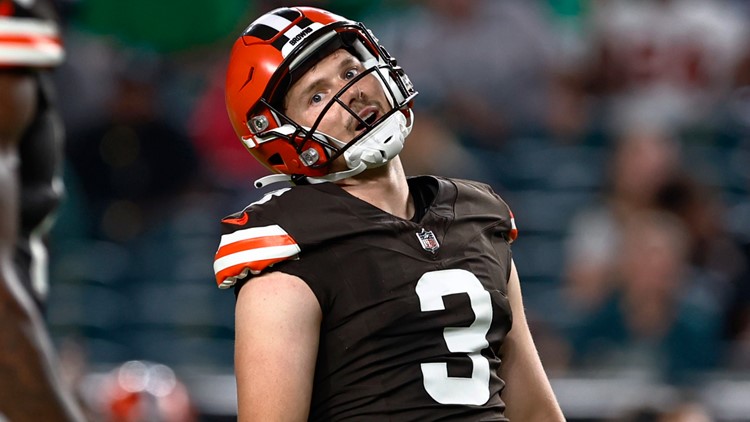 Browns backing second-year kicker Cade York despite his preseason  struggles, late miss vs. Eagles - The San Diego Union-Tribune