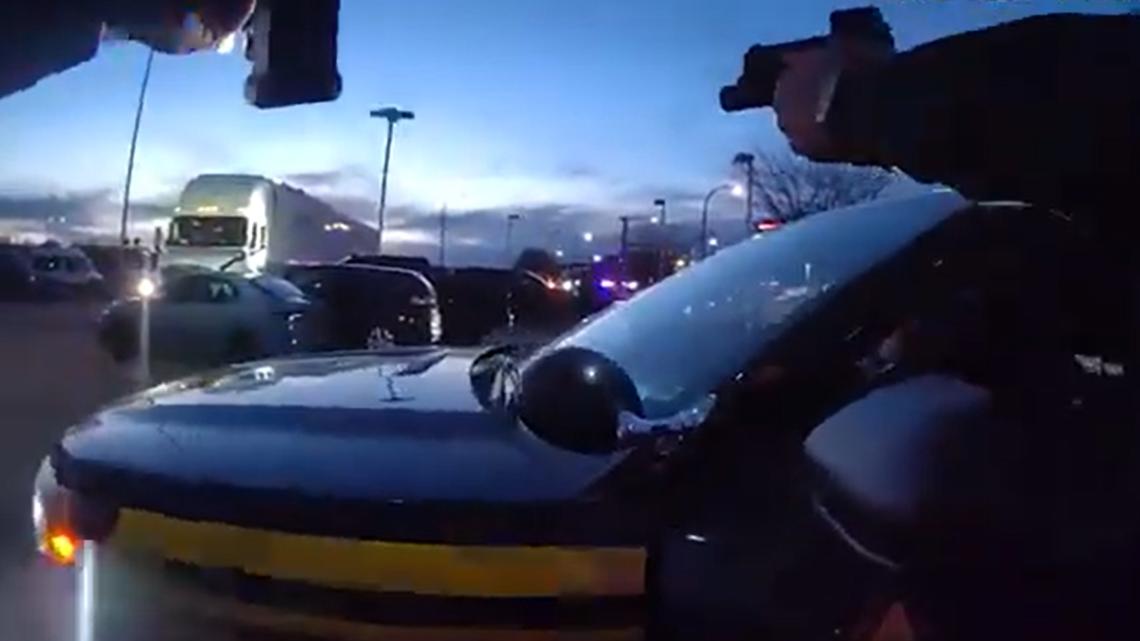 Bodycam video shows law enforcement in Akron shooting semi-truck driver accused of injuring Springfield Township officer, crashing into multiple cars