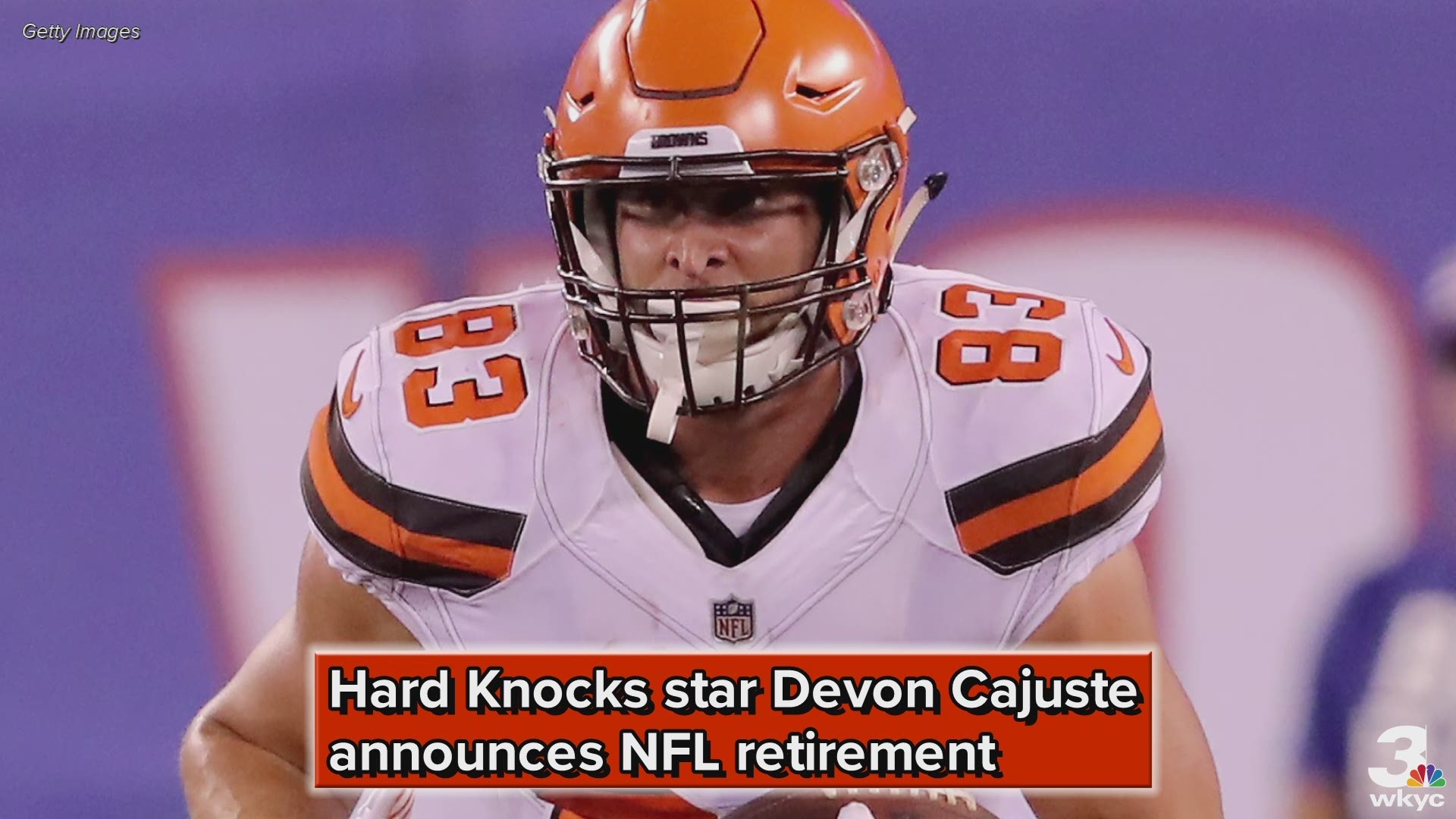 Former Cleveland Browns tight end Devon Cajuste says he's leaving football to pursue his passion: Crystals.
