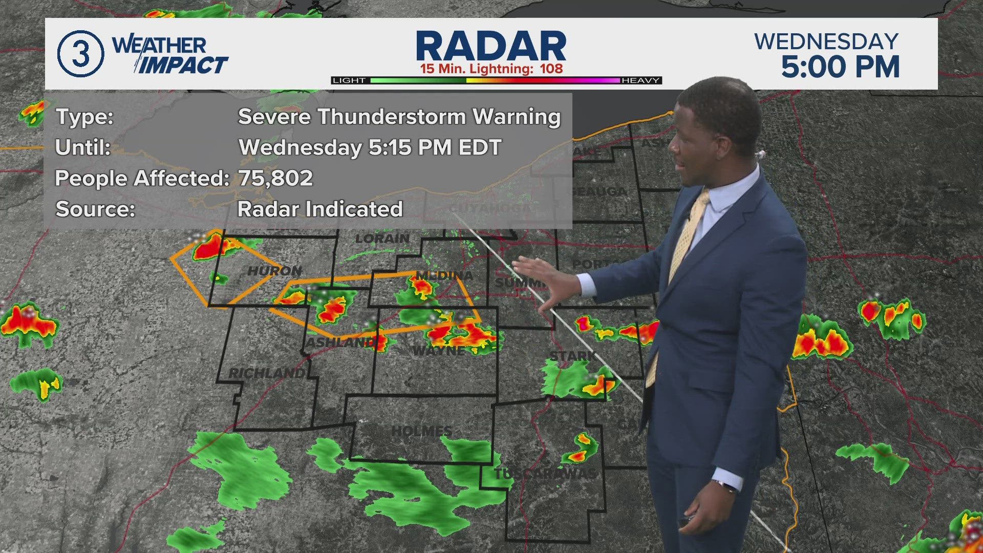 Severe Thunderstorm Warning Issued for parts of Northeast Ohio | wkyc.com