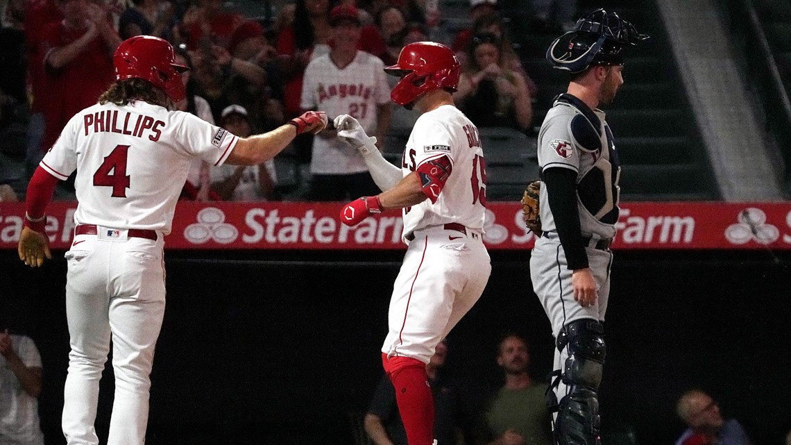 O'Hoppe, Grichuk provide key home runs in Angels' 6-2 victory over Guardians