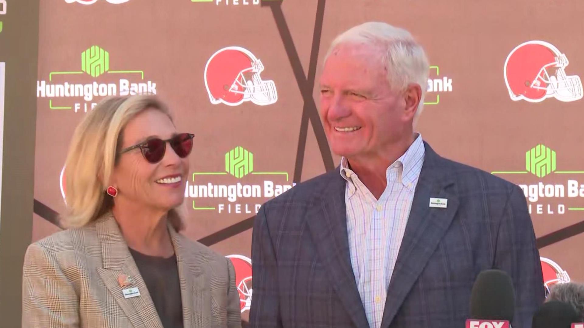 The Cleveland Browns announced a new 20-year partnership with Huntington Bank that includes the naming rights for the stadium, now called "Huntington Bank Field."