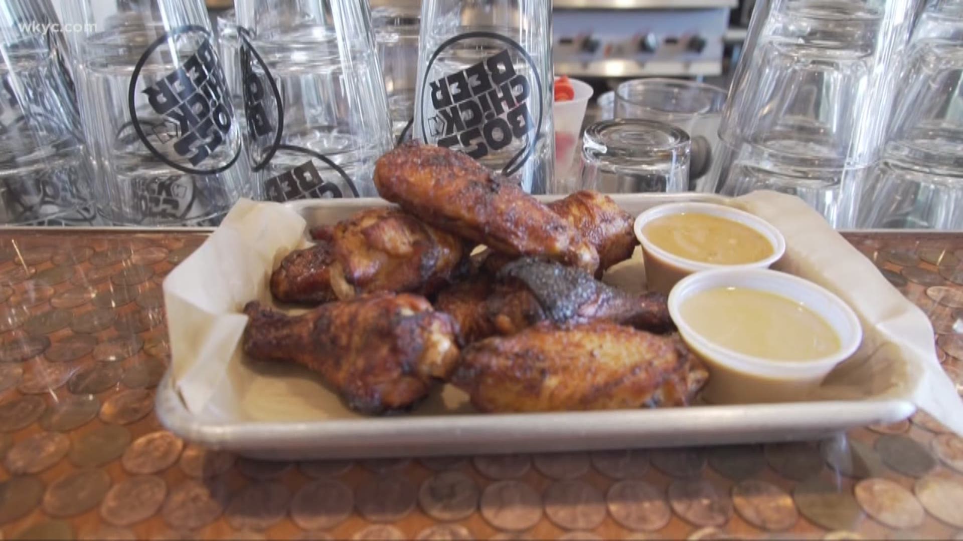 April 17, 2019: You are guaranteed to find Browns football in Berea. What you might not expect, though: Gluten-free chicken wings, fries, onion rings and more. That's what Boss ChickNBeer serves up and locals are catching on.