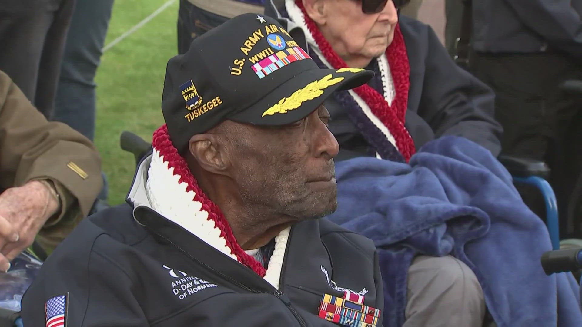 Veterans of World War II pilgrimaged Tuesday to what was the bloodiest of five Allied landing beaches on June 6, 1944.