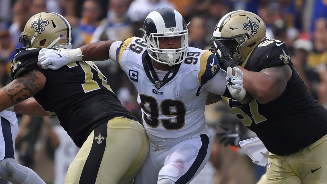 Los Angeles Rams DT Aaron Donald hints at return during Super Bowl