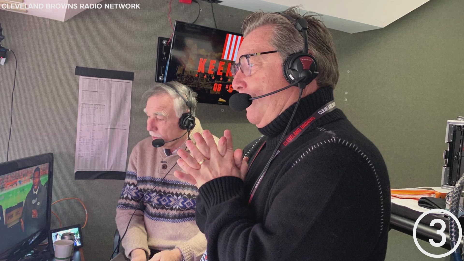 Cleveland Browns radio color analyst Doug Dieken called the final game of his career on Sunday.