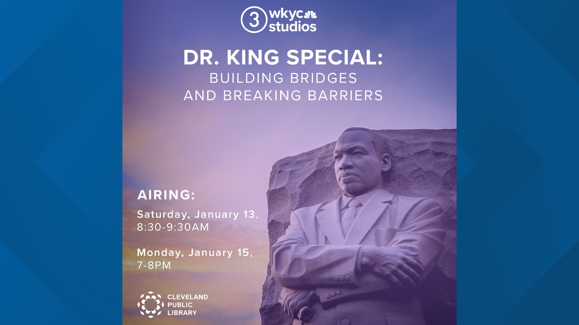 Cleveland Public Library partnered with WKYC Studios to present an hour-long special on Martin Luther King Jr.’s time in Northeast Ohio.