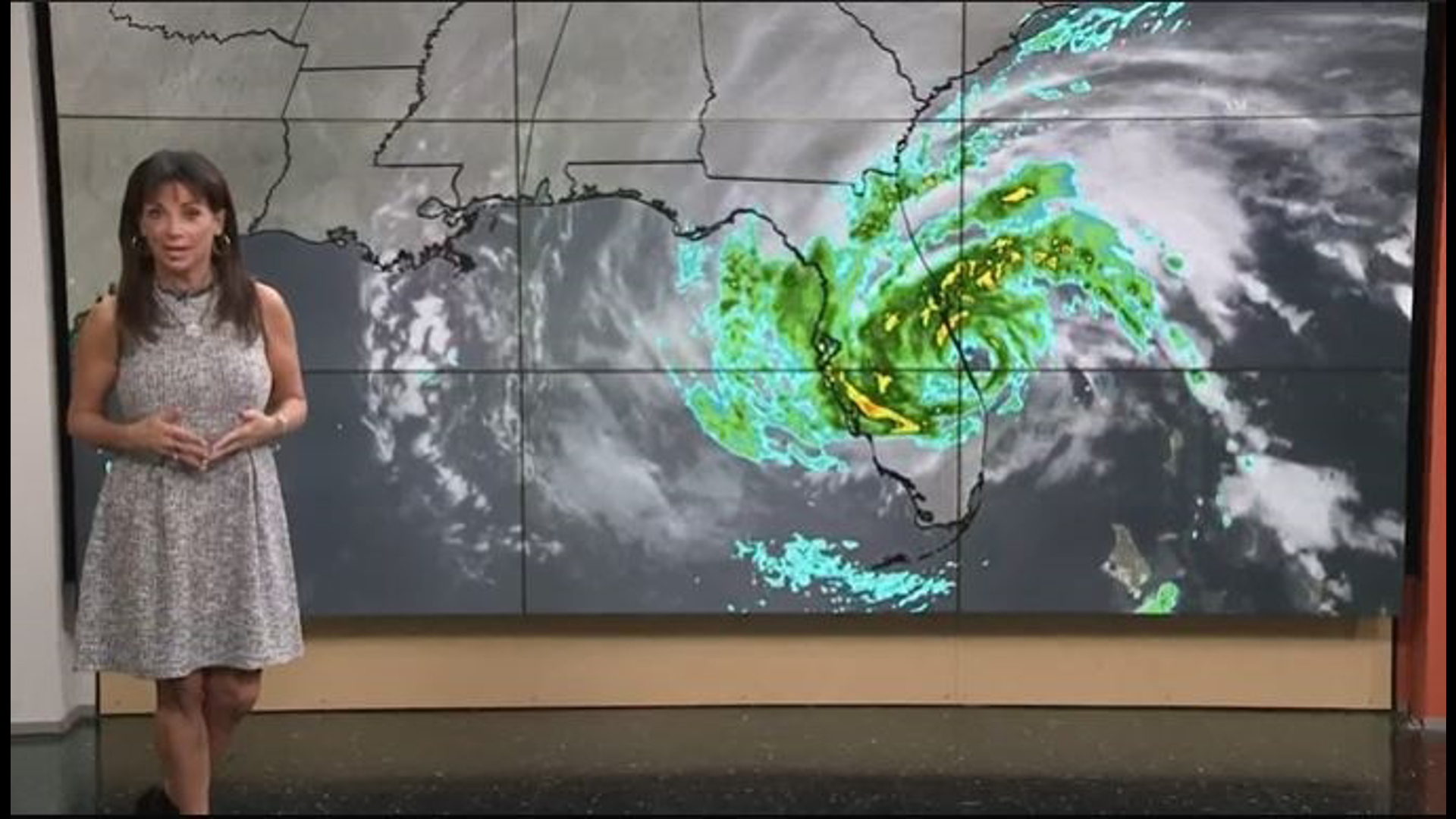 Nicole made its first U.S. landfall along Florida's east coast early Thursday morning as a Category 1 storm, the National Hurricane Center said.