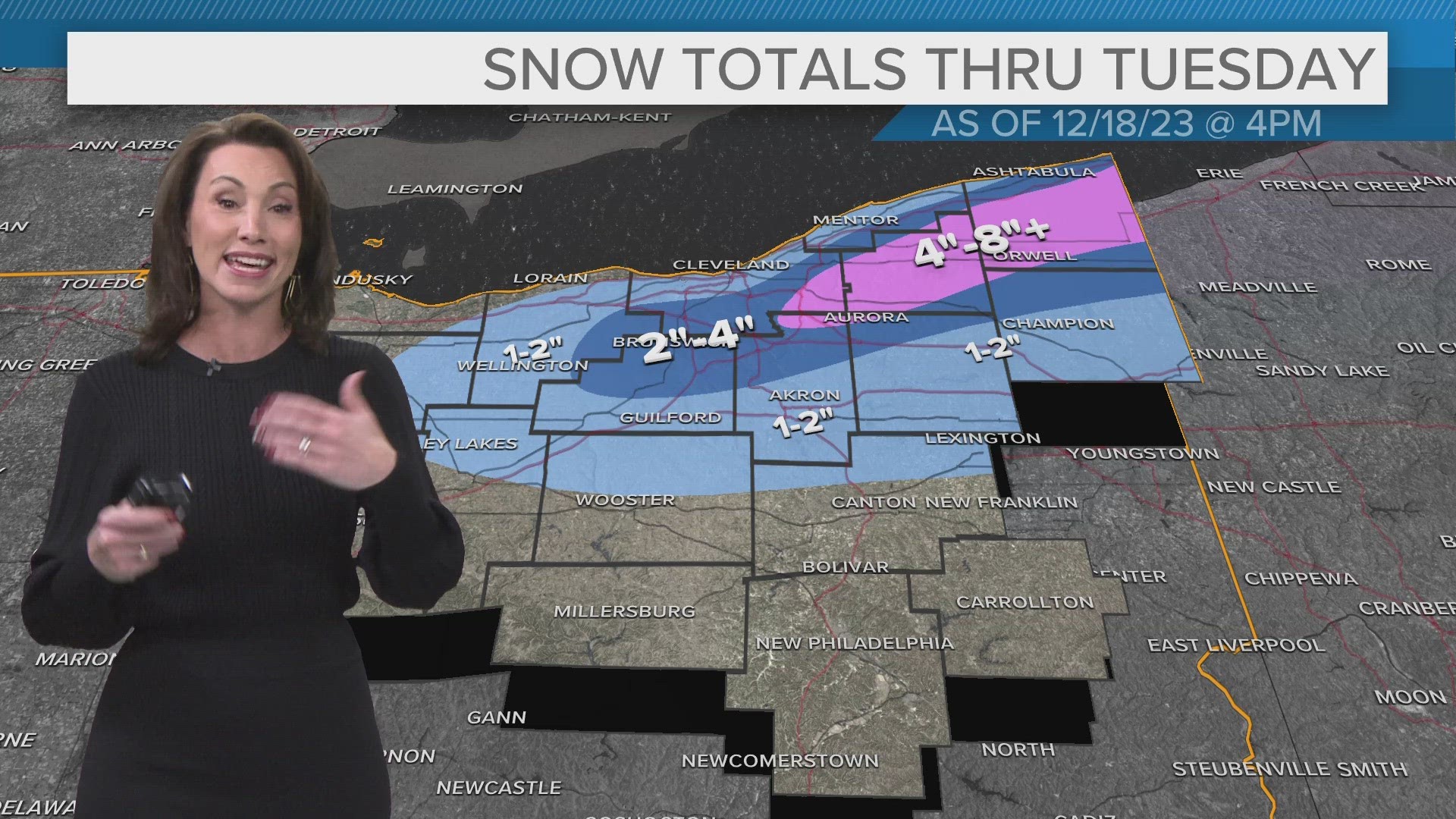 We are providing real-time weather and traffic updates as accumulating snow impacts Northeast Ohio.