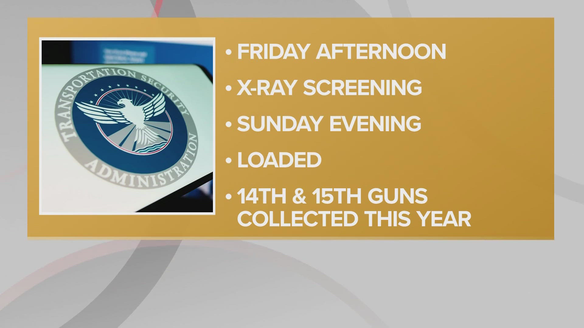 The passengers in both of the separate incidents told officers they forgot or 'didn't realize the firearms were in their bags,' the TSA said.