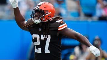 Kareem Hunt thrilled to re-sign with 'hometown' Browns after Nick Chubb's  season-ending injury, National