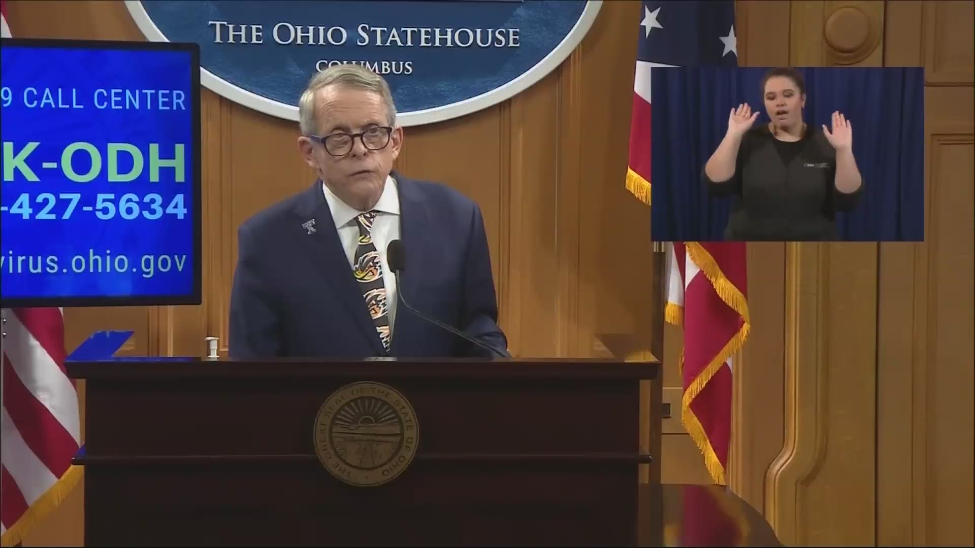 "Just watch what I do and what the state does.  Throughout this, we have been exceedingly mindful of human life and protecting the people in the state of Ohio."