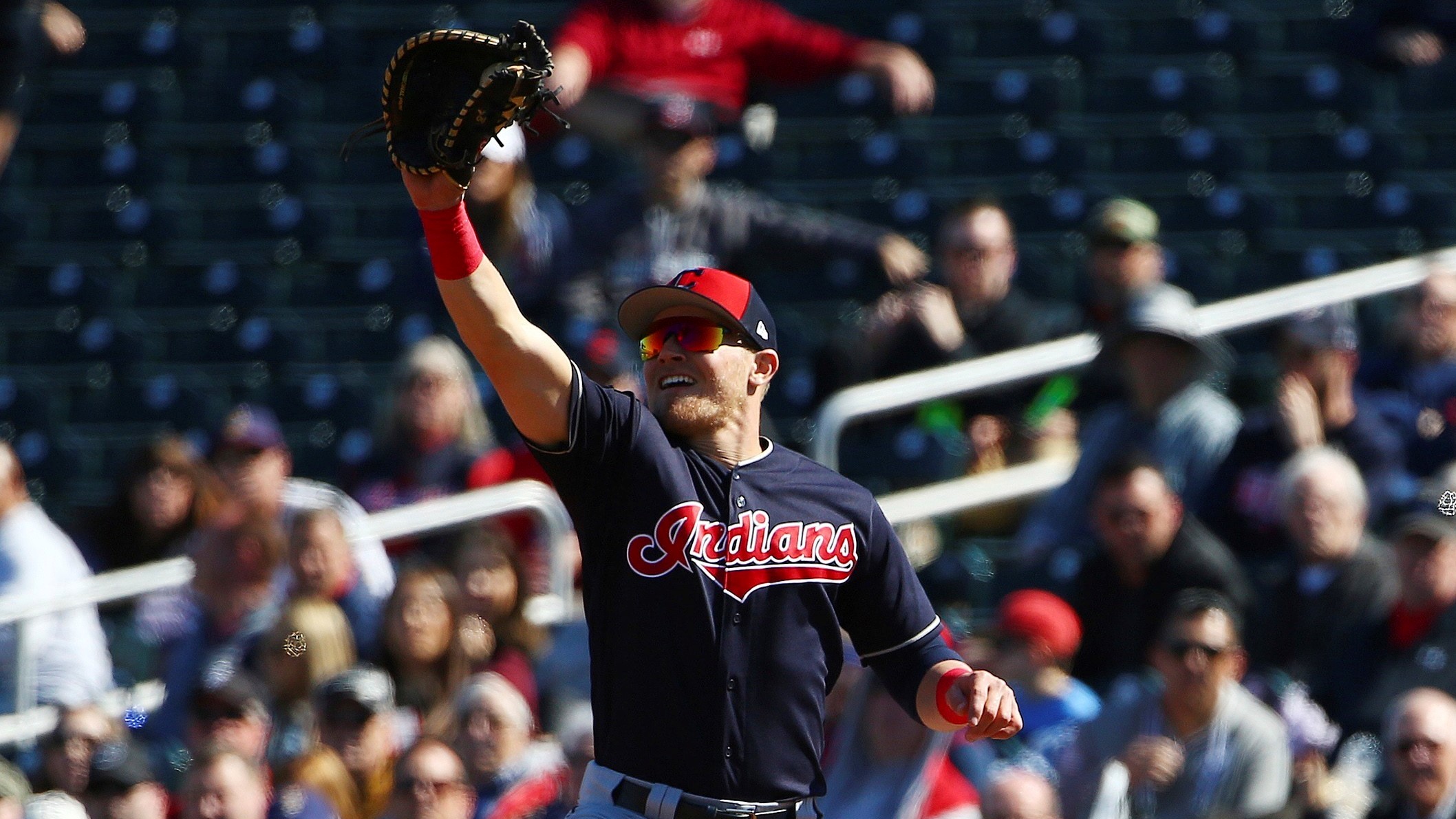 Cleveland Indians Jason Giambi (25) at a workout during spring