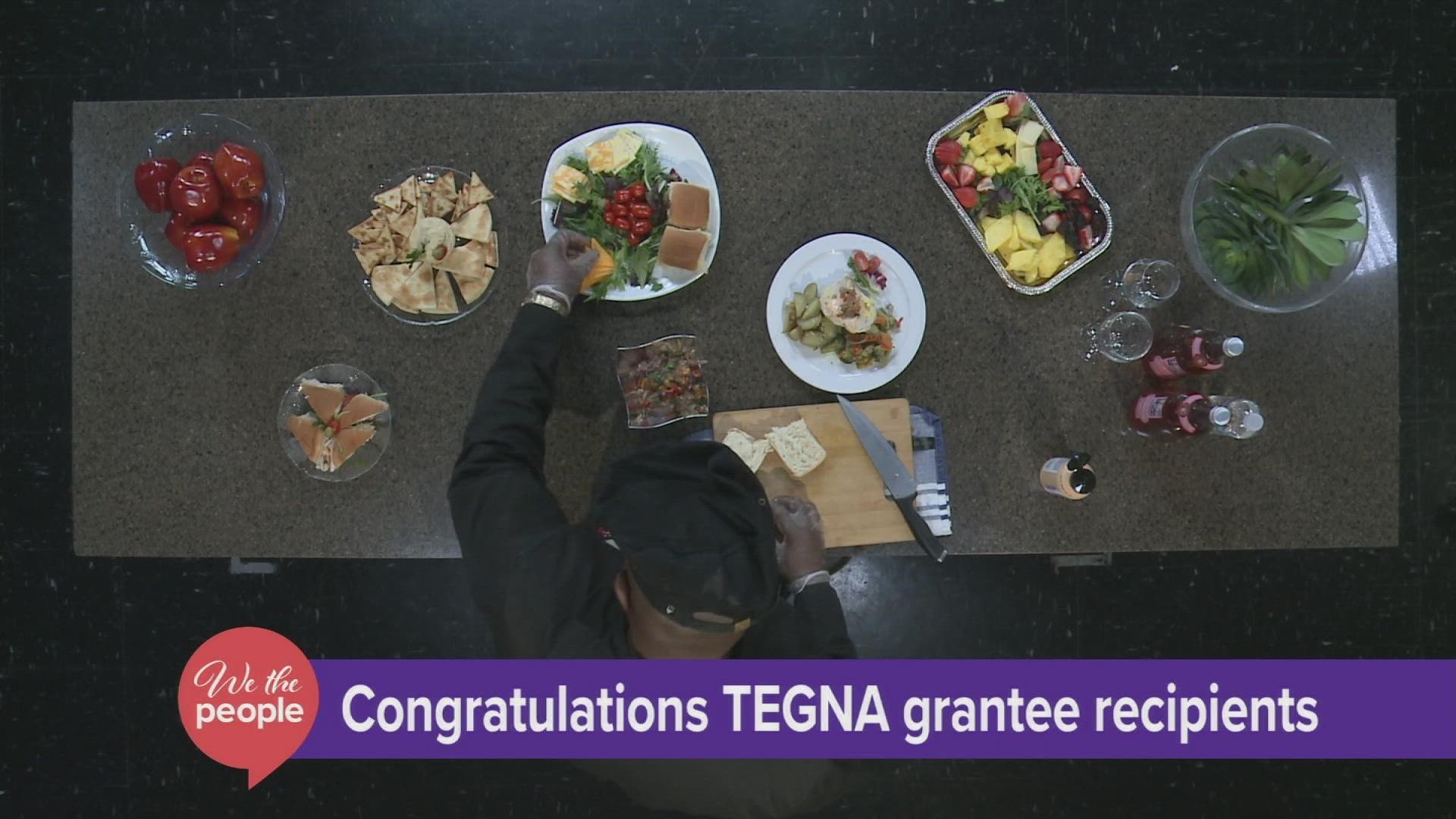 Chef Jay Le Soul prepares for the TEGNA grantees.