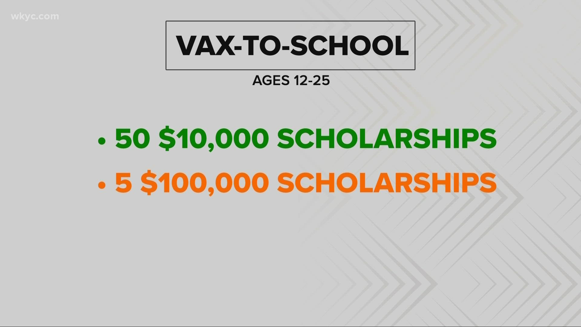 Ohio Governor Mike DeWine has announced the details of the state's "Vax to School" program.