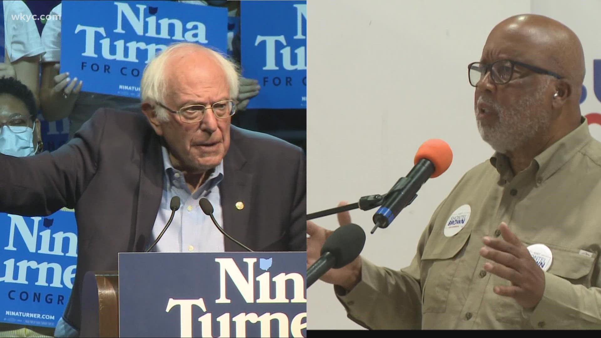 U.S. Sen. Bernie Sanders stumped for Turner, while Rep. Jim Clyburn and others were out for Brown.