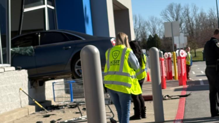 Car goes airborne, crashes into Walmart store in Medina Township: See ...