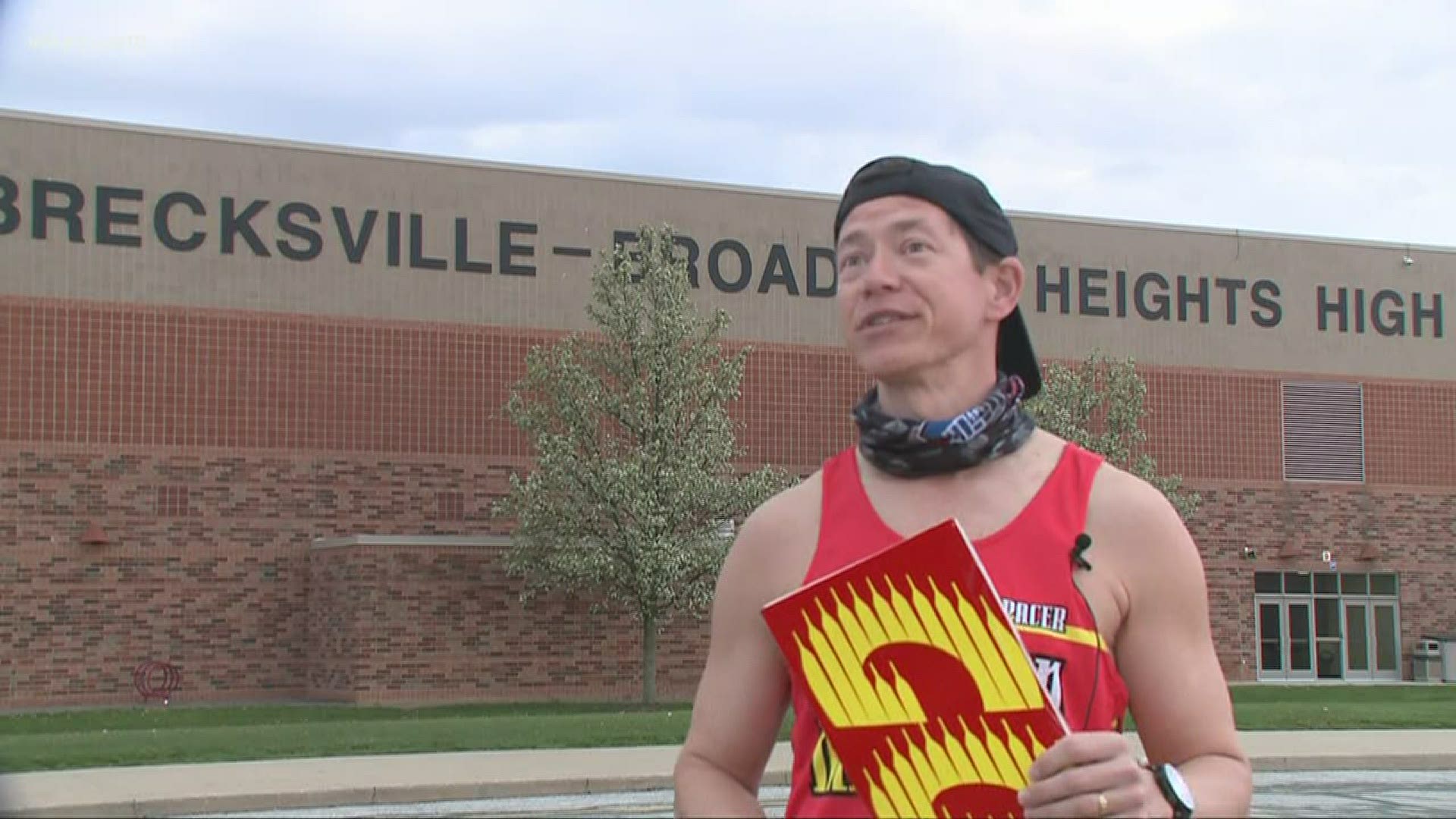 Local teacher uses marathon route to see students he misses. Sean Brennan is a teacher at Brecksville-Broadview Heights high-school.