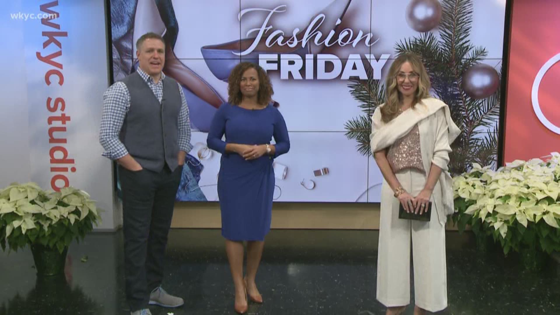 Hallie Abrams of 'The Wardrobe Consultant' stops by the studio to share three different looks for holiday parties, including casual and dressy options.