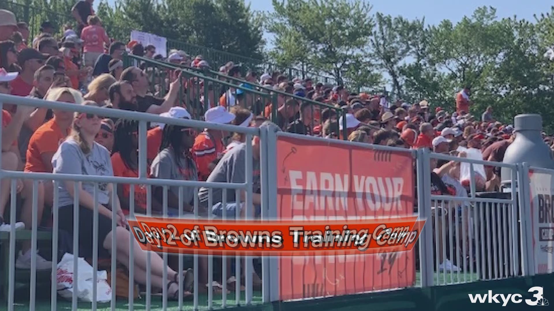 Day 2 of Browns Training Camp is in the books.  Checks out the sights and sounds from Berea.