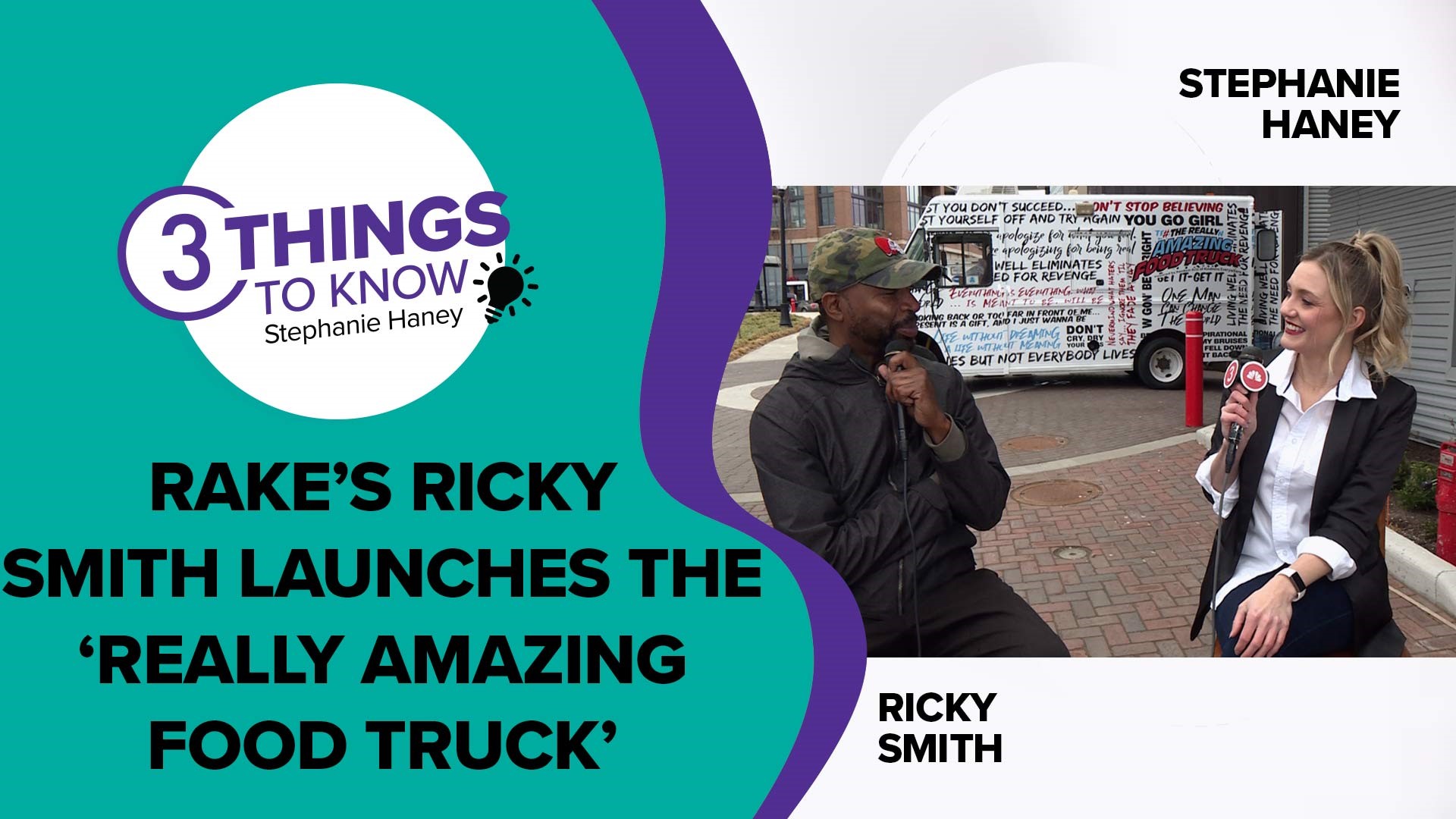 RAKE founder Ricky Smith comes back on location at Welcome to the Farm in the Flats to celebrate the launch of his Really Amazing Food Truck, 14 years in the making
