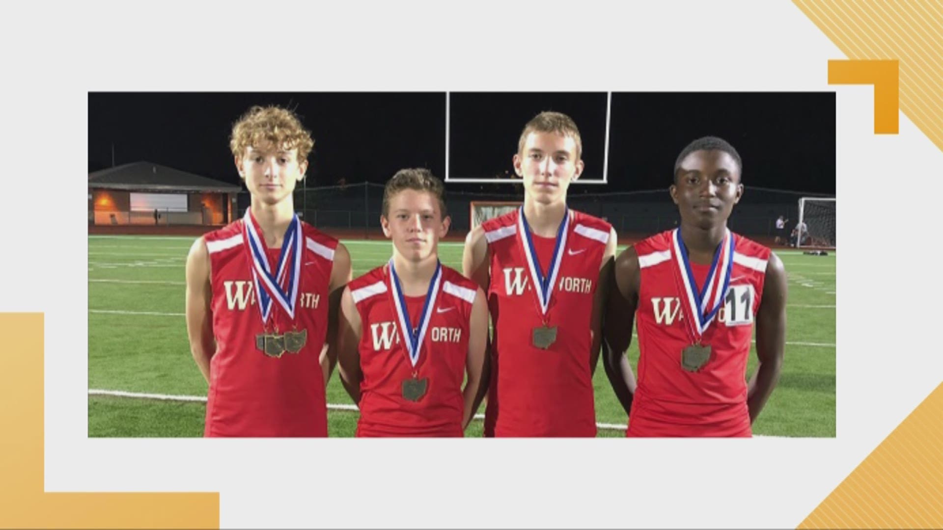 Biggest Winner: Wadsworth Middle School Boys 4 by 400 Meter Relay Team