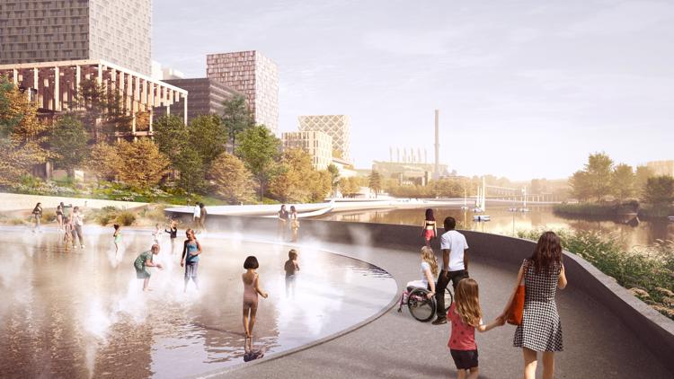 Bedrock unveils master plan for Cuyahoga Riverfront