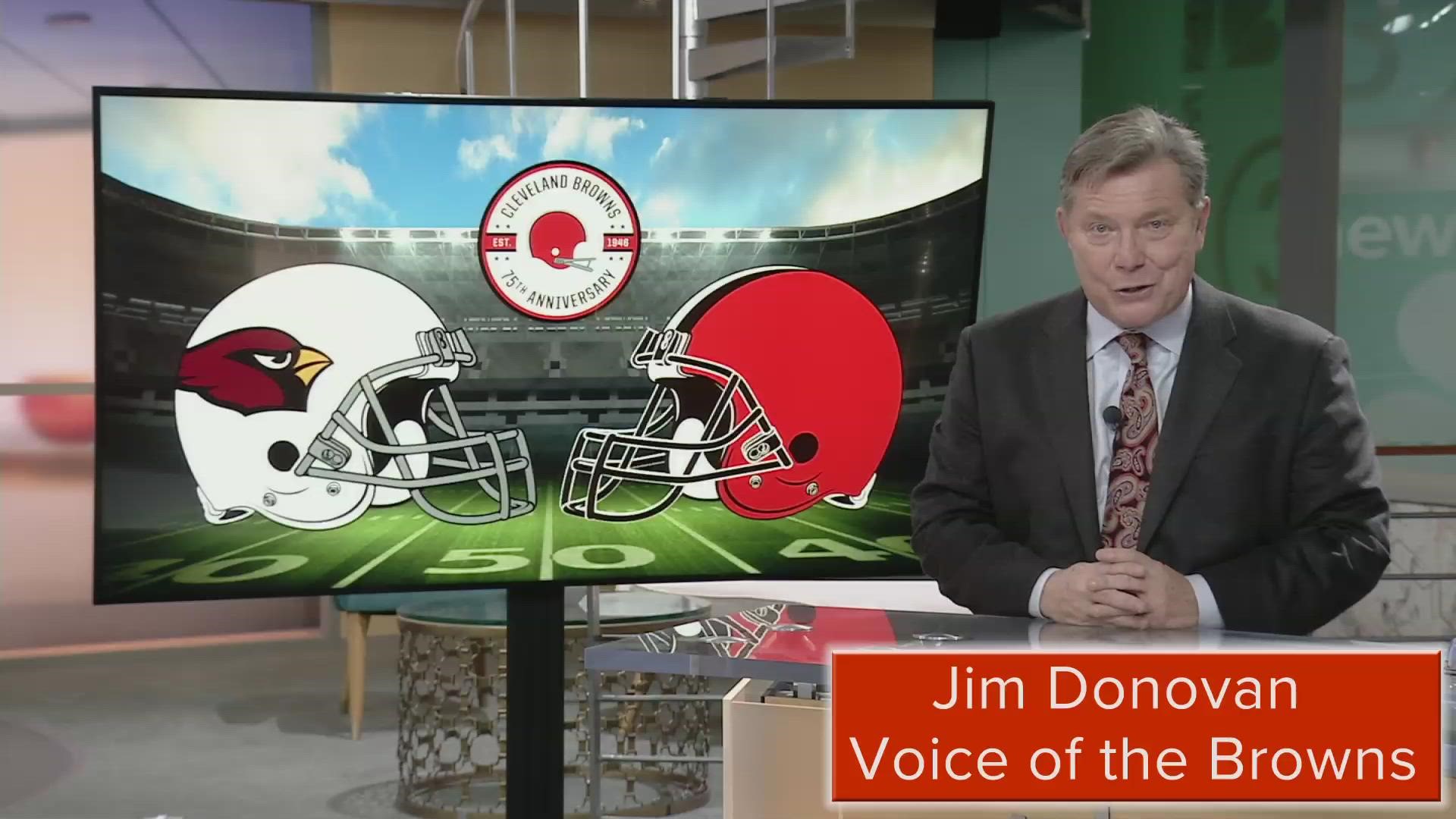 Voice of the Browns Jim Donovan has a preview of the upcoming Cleveland Browns game.
