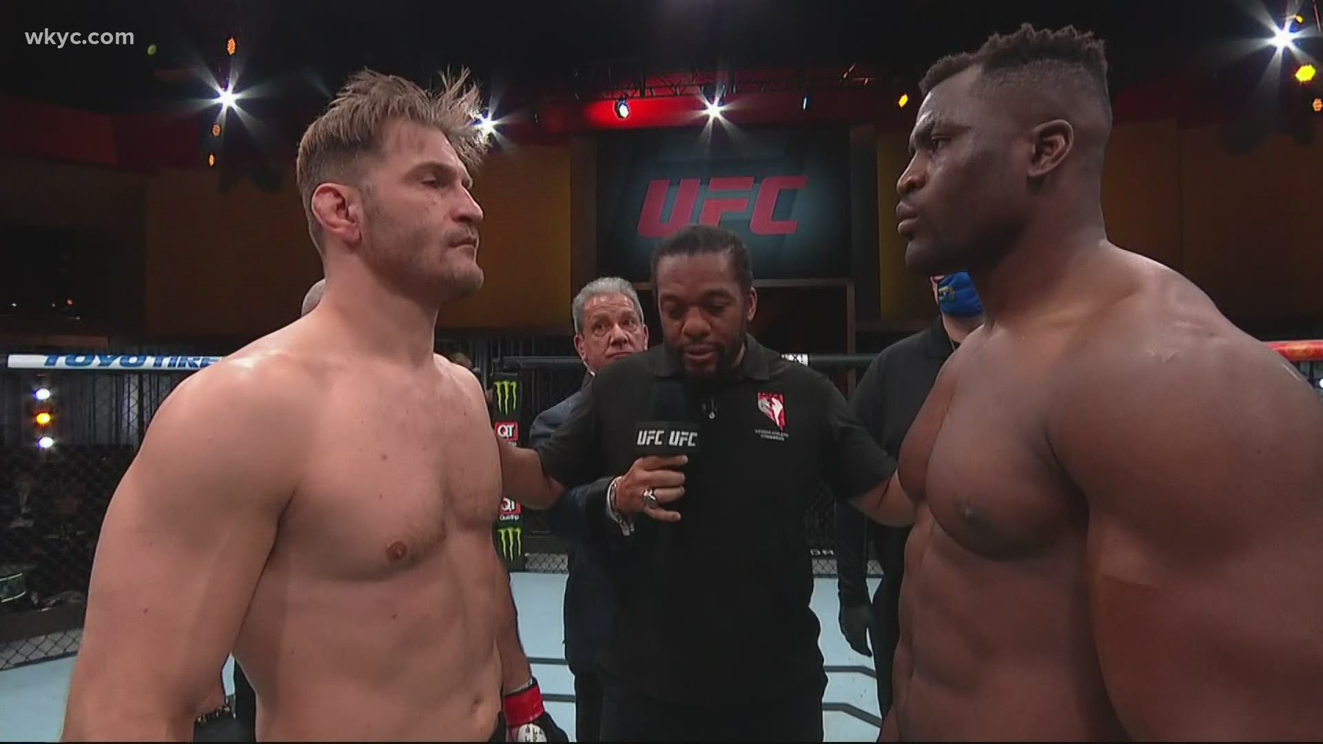 Miocic lost in the second round via a devastating knockout