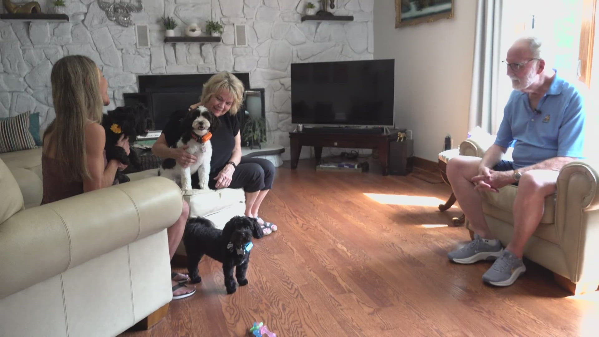 3News' Lindsay Buckingham shares the story of a couple who adopted a dog and gained a lifetime of happiness.